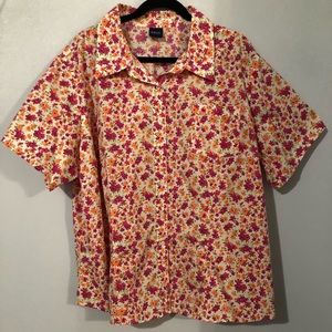 Casual floral camp shirt